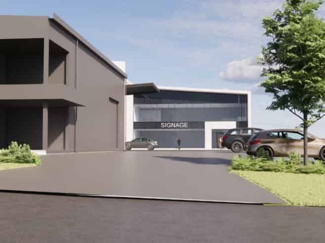 Brand new office/warehouse offered for lease
