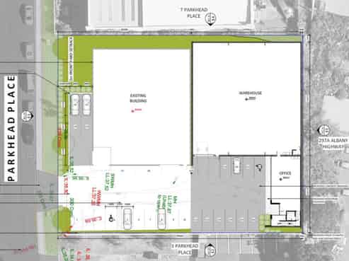 Brand new office/warehouse offered for lease