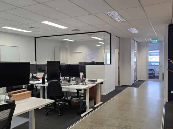 Modern first-floor office on Elizabeth