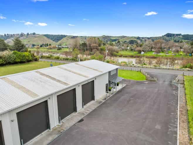 Modern warehouse and office for lease with a view