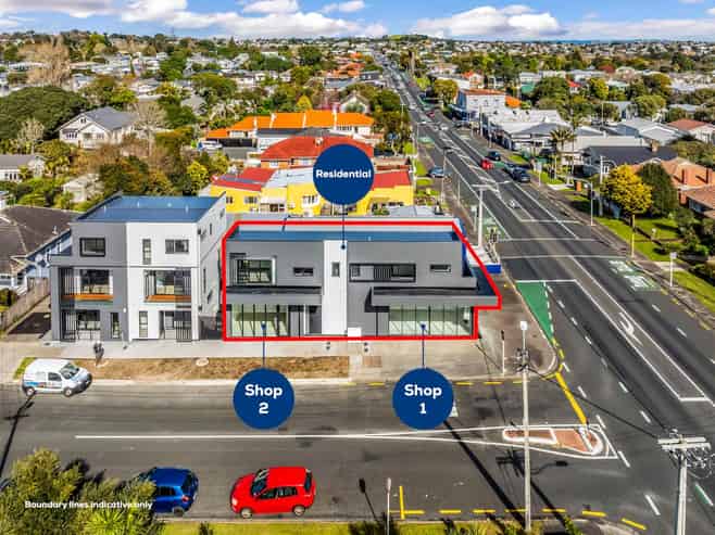 TWO SHOPS, ONE RESIDENTIAL ON FREEHOLD CORNER
