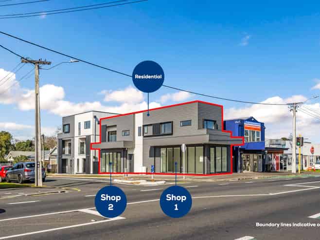 TWO SHOPS, ONE RESIDENTIAL ON FREEHOLD CORNER
