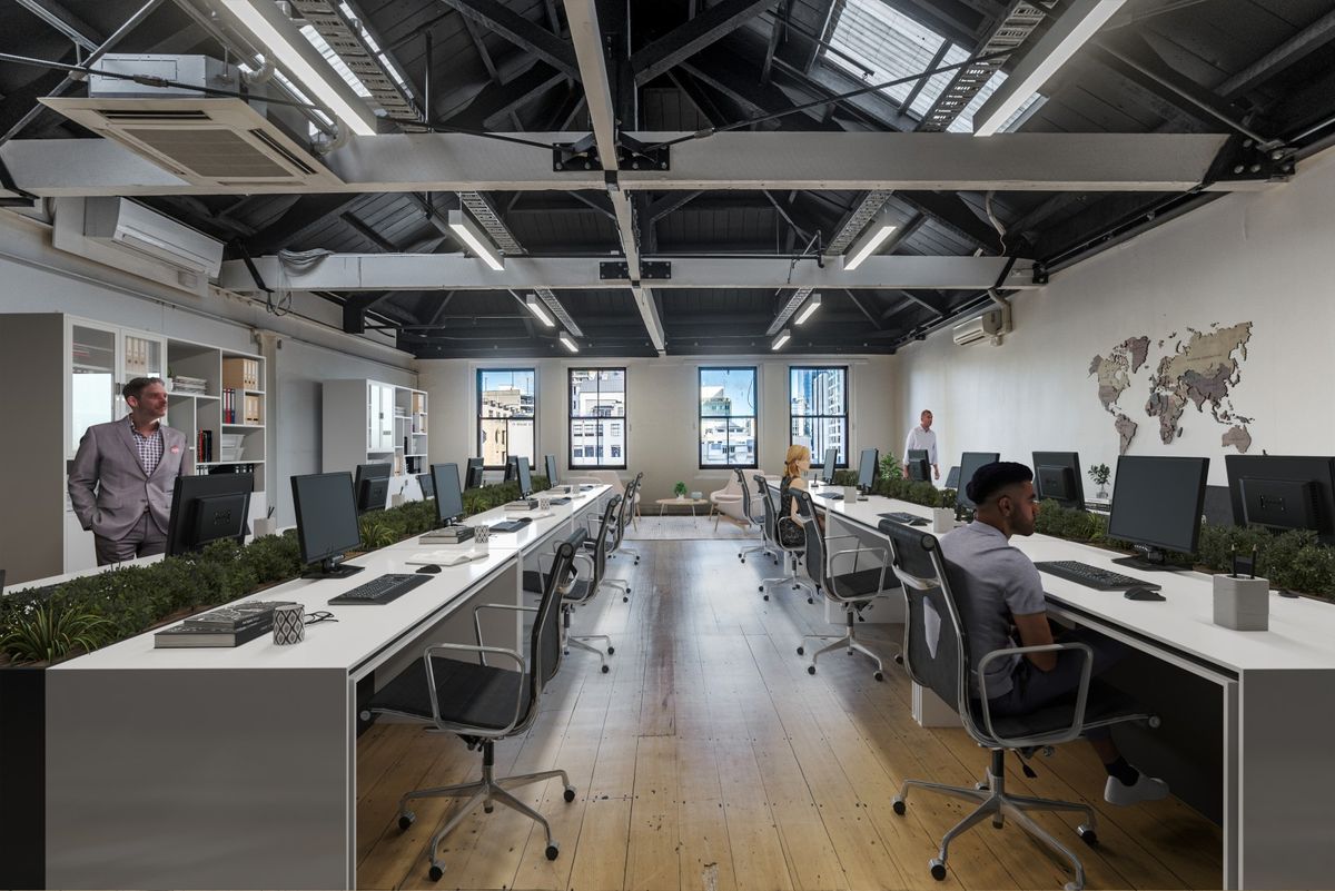 Vibrant Top-Floor Character Office - Affordable - Görünüm 3