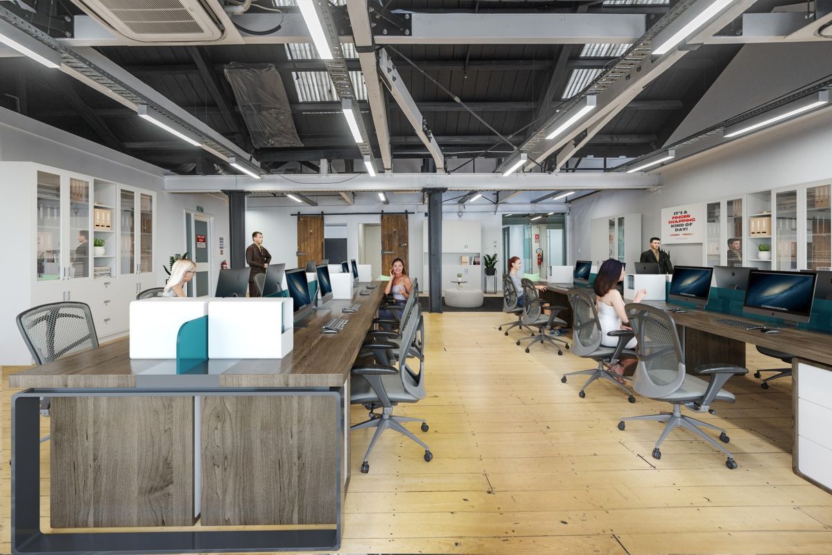 Vibrant Top-Floor Character Office - Affordable - Görünüm 5