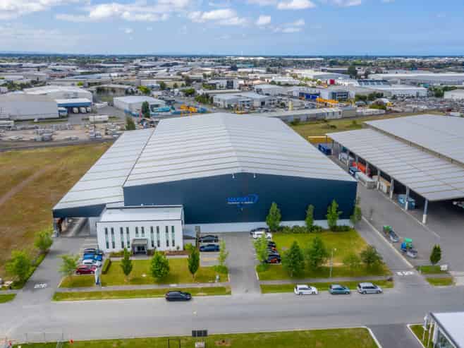 Large scale racked warehouse