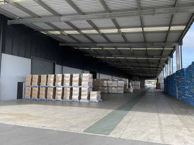 Large scale racked warehouse