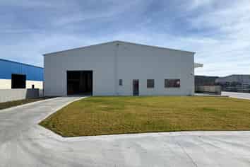 New Industrial Warehouse with Large Concrete Yard