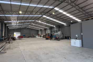 New Industrial Warehouse with Large Concrete Yard