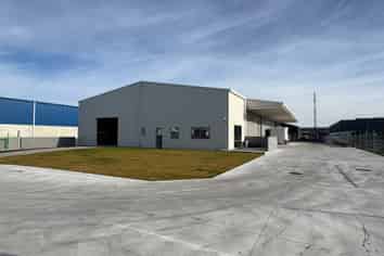 New Industrial Warehouse with Large Concrete Yard