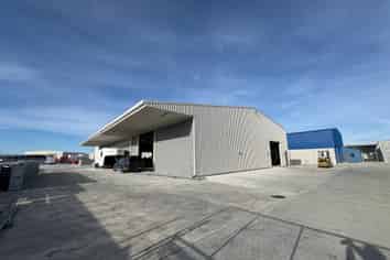 New Industrial Warehouse with Large Concrete Yard