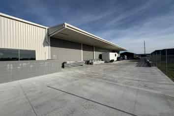 New Industrial Warehouse with Large Concrete Yard