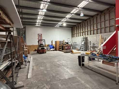 Commercial warehouse unit in busy complex