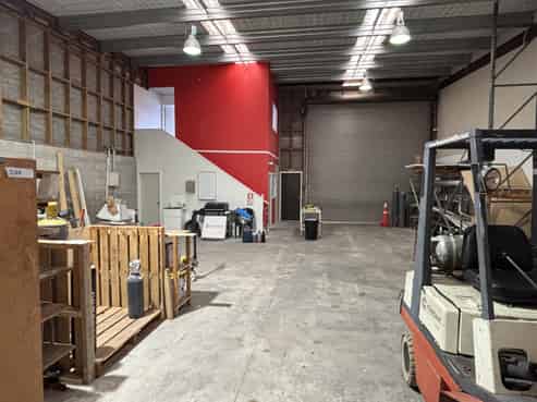 Commercial warehouse unit in busy complex