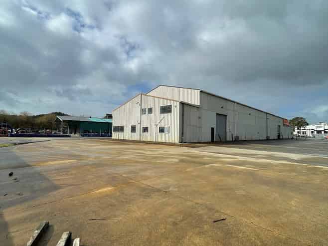 Large-scale industrial facility with yard