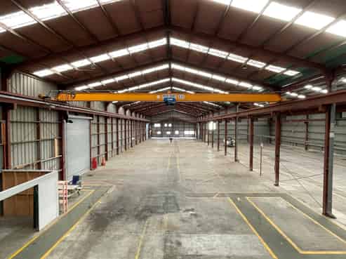 Large-scale industrial facility with yard