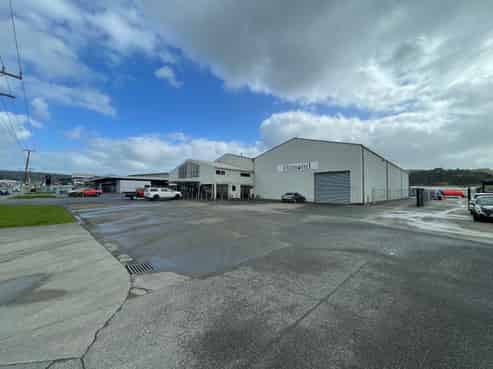 Large-scale industrial facility with yard