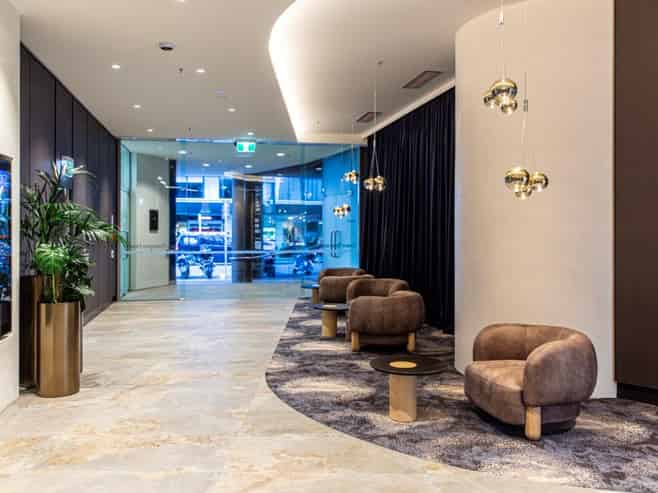 Refurbished modern office floor