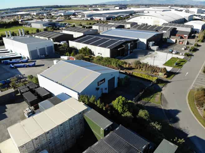 Modern industrial facility with excellent access