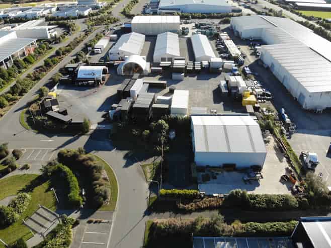 Modern industrial facility with excellent access