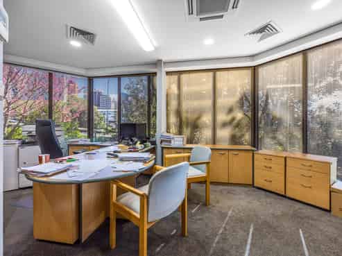 Full floor with generous car parking