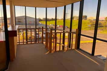 Corporate office space with car parks