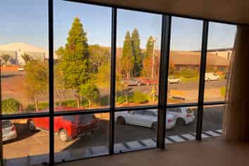 Corporate office space with car parks
