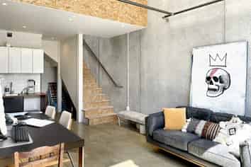 Affordable unit with functional mezzanine