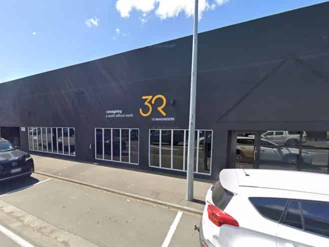 Open plan office with parking