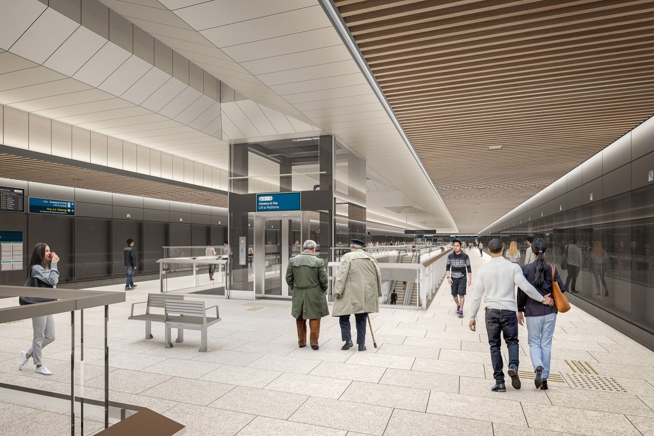 High-Exposure Retail at Te Waihorotiu Station - View 3