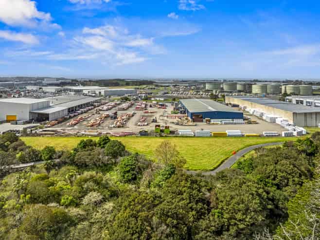 Huge yard + drive-through building