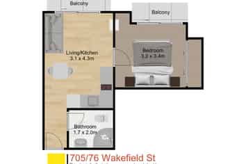 1203/76 Wakefield Street, Auckland Central