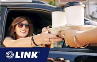 Busy Suburban Coffee Drive-Through