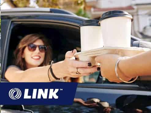 Busy Suburban Coffee Drive-Through