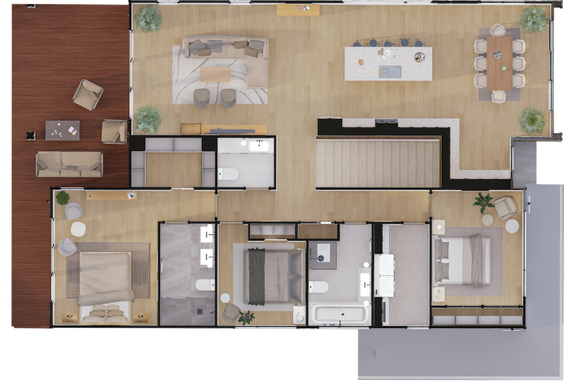 Crisp Contemporary Living - House & Land Package - Ansicht 4