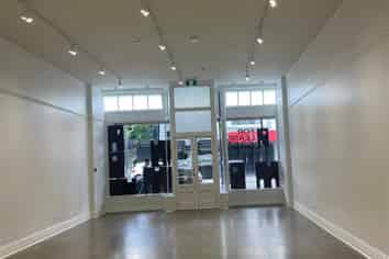 Polished renovated retail space