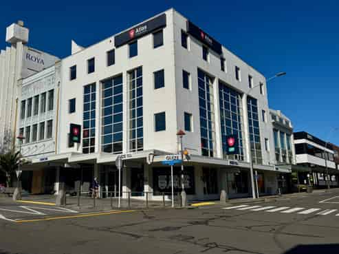 Central city office with parking