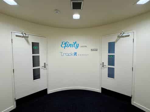 Central city office with parking