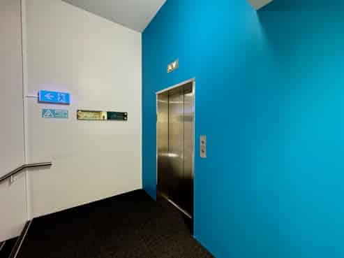 Central city office with parking