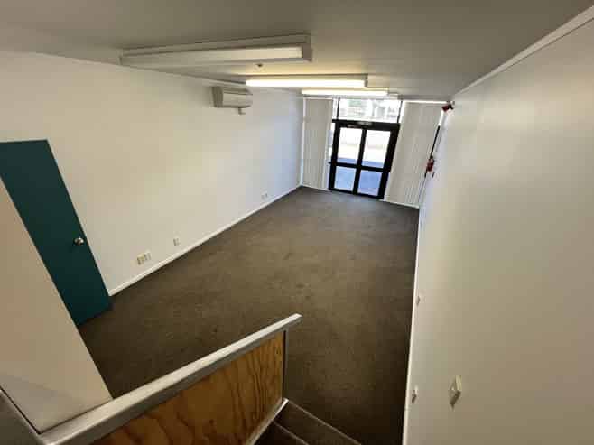 Heat pumped with at door parking