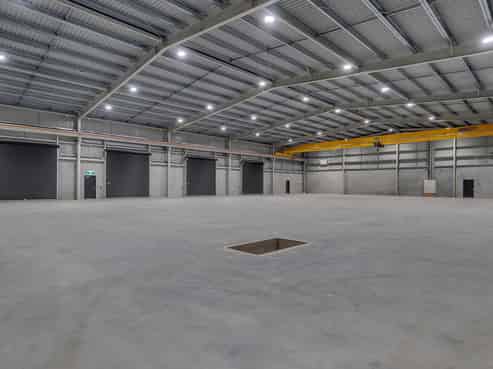 Prime, brand new industrial with crane