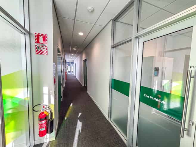 Smart office with city views