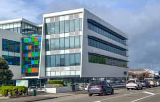 Smart office with city views