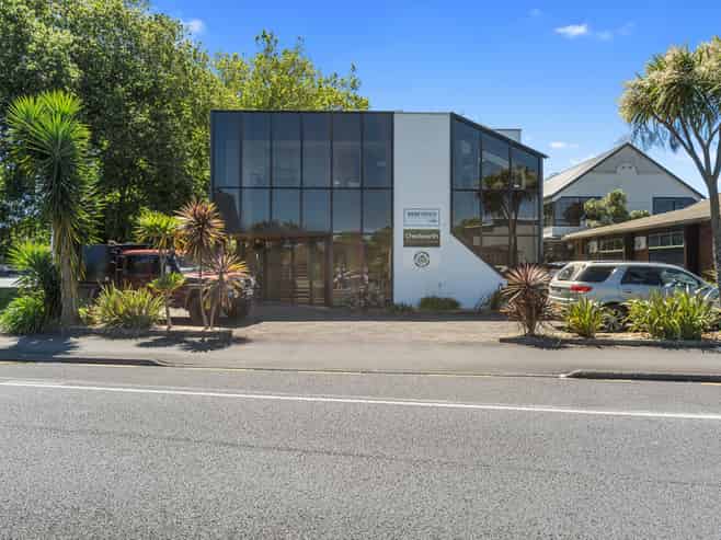 Professional office space fronting busy corner