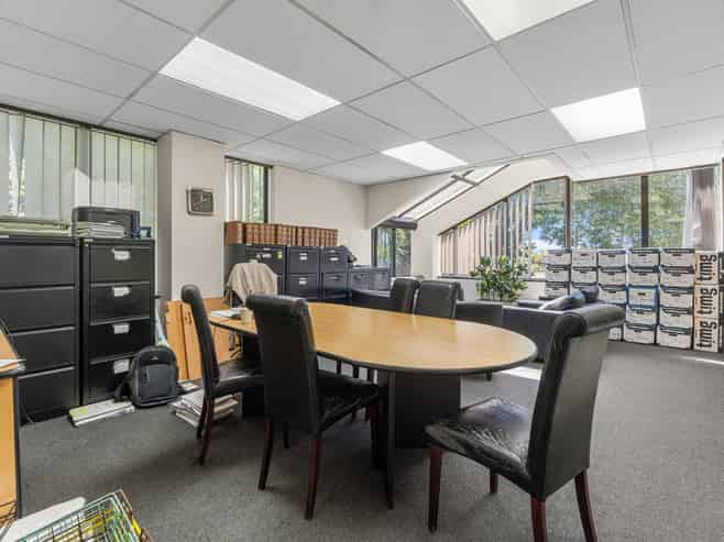 Professional office space fronting busy corner