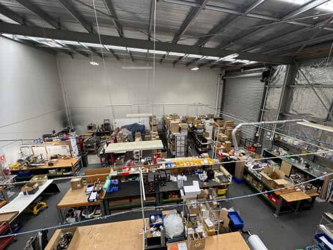 Roadfront profile with warehousing on Maleme