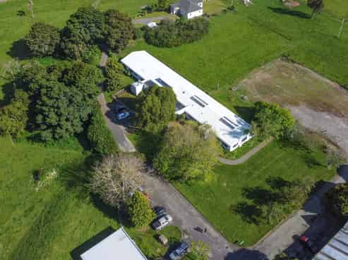 Sun-filled office with rural outlook