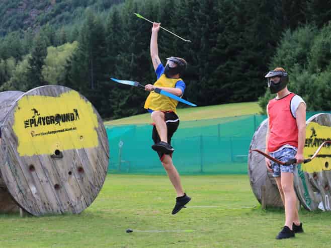 Group-focused outdoor activity arena - 14 years