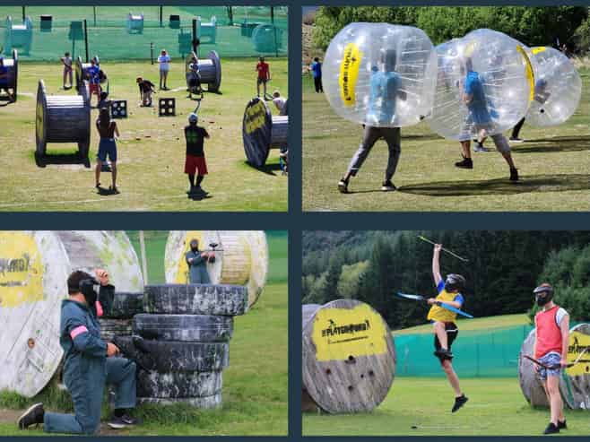 Group-focused outdoor activity arena - 14 years