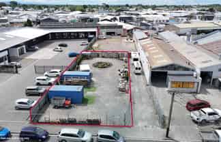 Secure yard area in the city