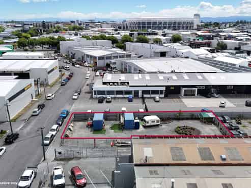 Secure yard area in the city